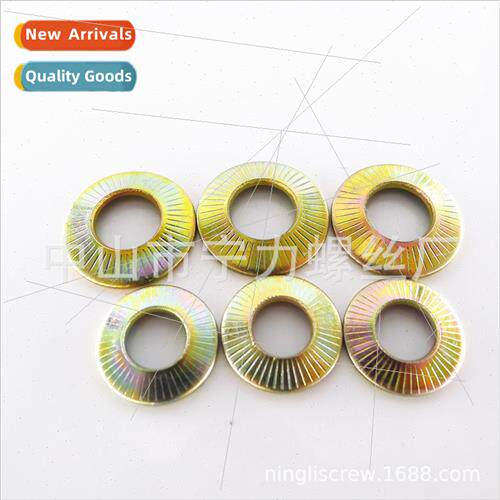 color zinc plated disc washers M4-M16 knurled -slip washers