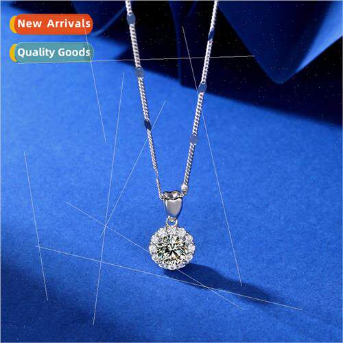 Moissane sunflower s925 silver necklace women niche collarbo