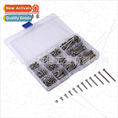 440pcs M3 304 cup head hexagon socket screws w nut w wrench
