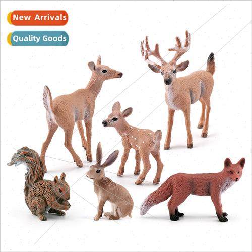 Squirrel Fox Rabb Whetail Deer Model Forest Wildlife Christm