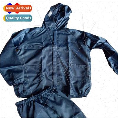 Antistatic Spl Hooded Overalls Navy Dustless Clothes Dustpro