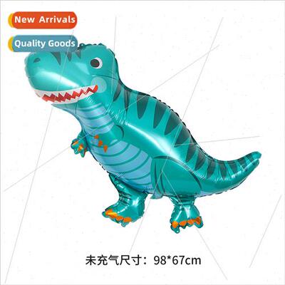 98x67cnm New Large Emerald Dragon Aluminum Film Balloon Dino