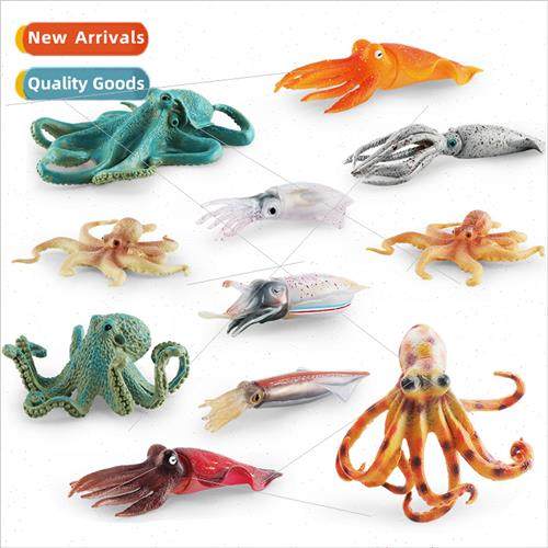 Model mini octopus squid arrow stone octopus set static orna