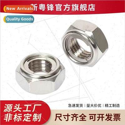 304 Stainless Metal Lock Nut Anti-Loosening Nut Hexagonal St