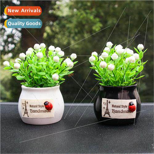 Car ornament simulation flower auspicious fru car decoration