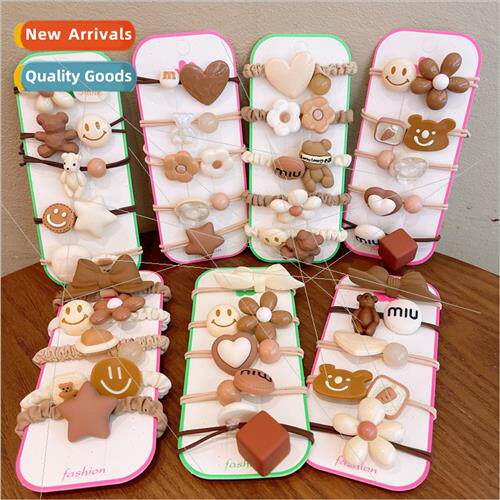 Children girls bear Korea hair circle does not hurt hair blt