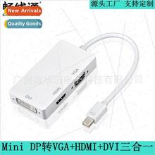 Mini DP to VGA+HDMI+DVI 3-in-1 Multi-Mode Converter Adapter