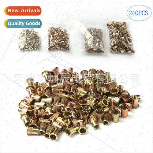 240pcs bag color zinc plated rivet nut M3-M6 rivet nut 60pcs