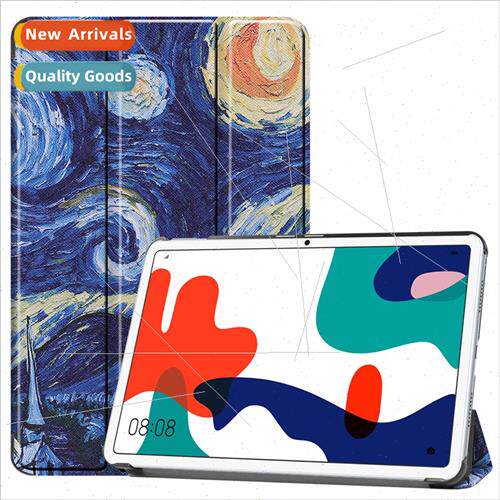 适用Honor V6 Case Tablet V6 Protective Case Colorful Tri-fol