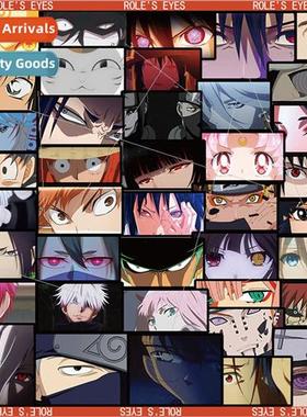 40 sheets classic Japan manga character eyes stickers decora