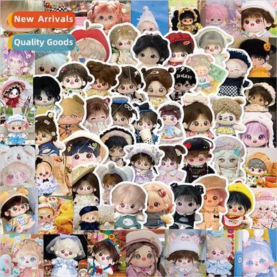62 sheets cute beauty cotton doll stickers student stationer