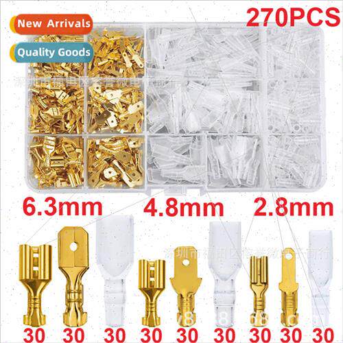 270PCS 2.8-4.8-6.3mm Insert Reed Inserts 270pcs Transparent