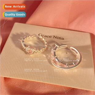 Sweetheart Baby Romantic Love Heart Zirconia Ring Women che