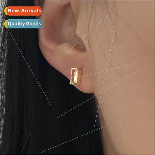 che Compact mple Earrings Women Sense Microset Geometric Squ
