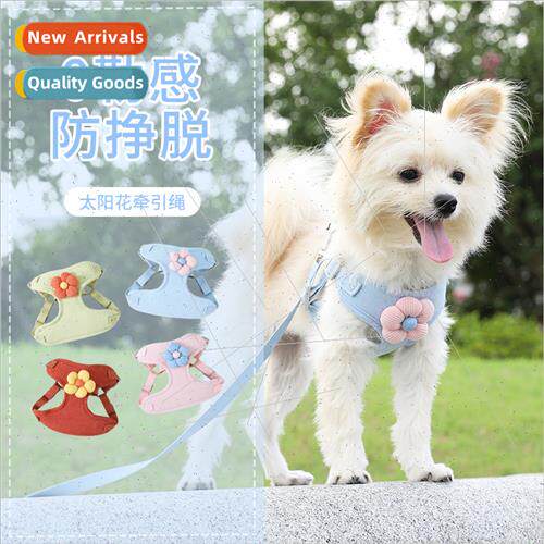 Pet leash teddy walking dog leash dog undershirt chest strap