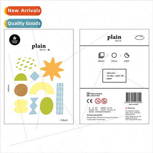 Korea Colorful 1672 Alien Marker Paper Decorative Stickers 3
