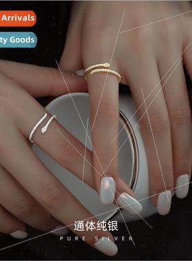 S925 silver Korea exquise simple snake ring creative small s