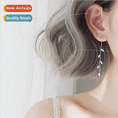 S925 silver needle new cold willow earrings female Korea ear