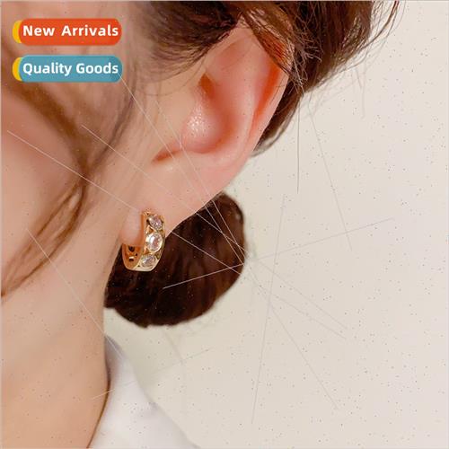 Fashion Super Shiny Zirconia Earring Buckle che Cold Compact