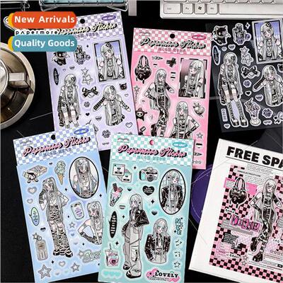 Sweetheart paradise self-adhesive matte film stickers cute c