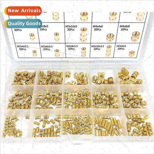 330 460PCS Copper Nut Combination Box Set Copper Inlay Nut M
