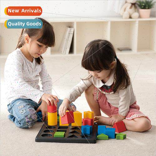 Graphics color cognive educational toys puzzle building shap