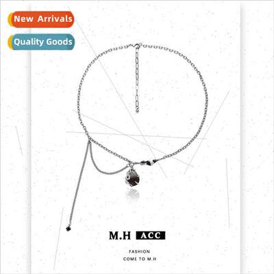 Black Tourmaline Pendant Necklace Spice Girls mple Retro che