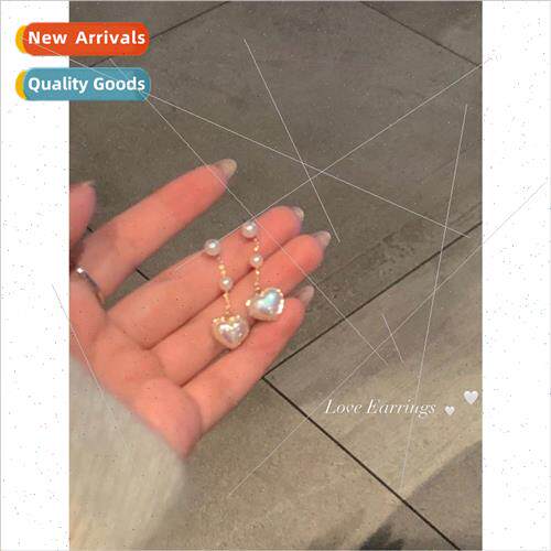 Love tassel earrings female earrings niche whout ear holes e
