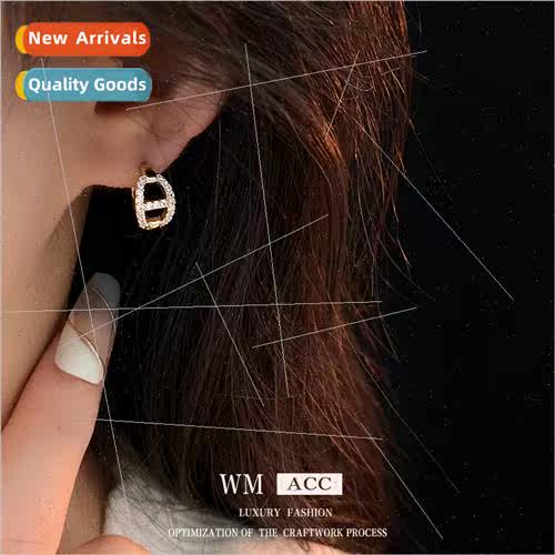 Zirconia Plated CD Earrings French Earrings