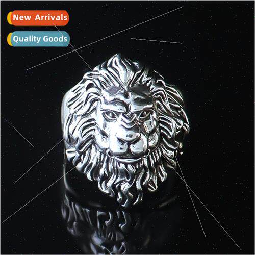 Europe new fashion lion ring hip-hop nd retro jewelry men an