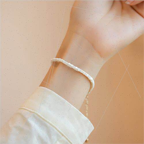 Exmely fine optimized alabaster bracelet vintage k gold fres