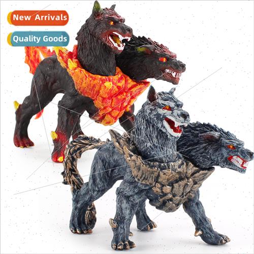 Ancient Roman Mythological Animal Dog Model Large Double Hea