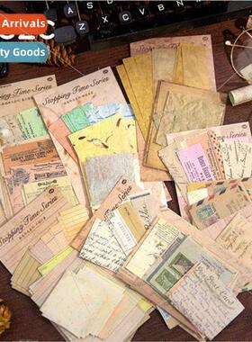 Stopping by time light vintage material paper simple ins han