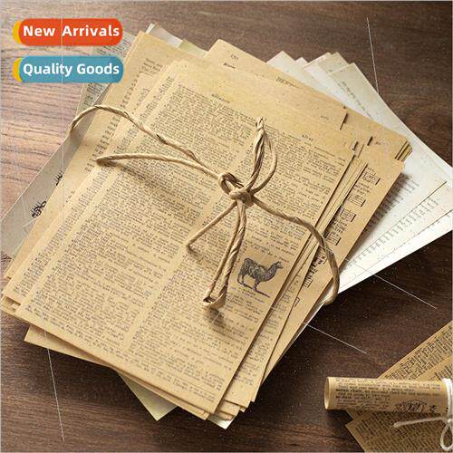 Vintage Material Paper Old Book Creative Manuscript Handbook