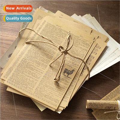 Vintage Material Paper Old Book Creative Manuscript Handbook