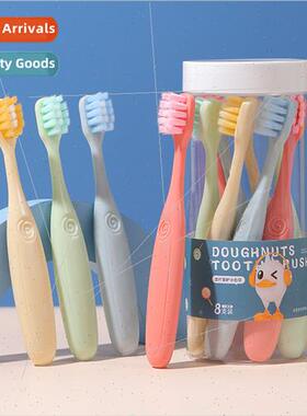 Children toothbrush 3-12 years old baby home 8 pcs bucket so