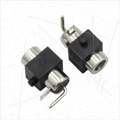 DC083A Horizontal two-pronged side-plug bent hook power sock
