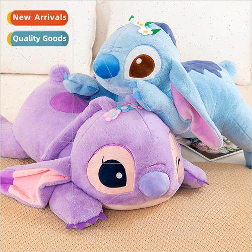 Cute purple winking Stch plush toy doll blue rag doll doll p