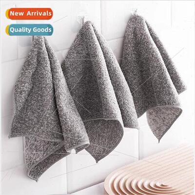 Japan bamboo charcoal dishcloth dish towel fine fiber dishcl