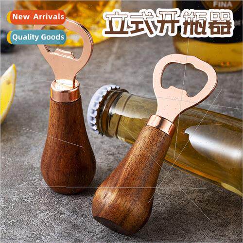 Acacia wood beer bottle opener household solid wood handle r