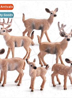 Wild Solid Whetail Deer Forest Animal Model Ornament Christm