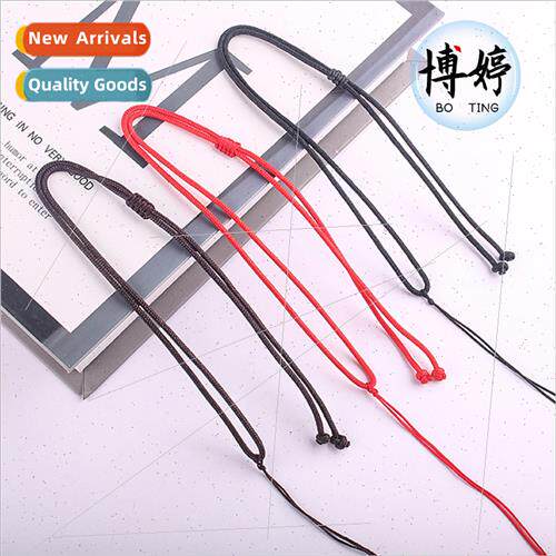 2mm thick flat knot push necklace rope pendant lanyard men w