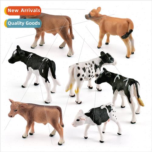 Ranch animals black spotted cows yellow cows Jersey cowboys