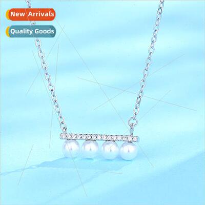 New multiple rows beads collarbone chain Korea a word pearl