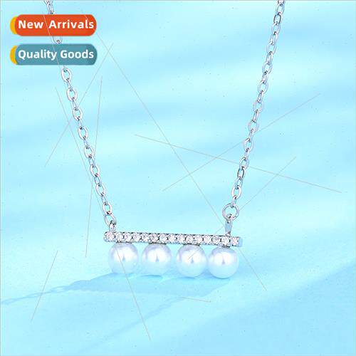 New multiple rows beads collarbone chain Korea a word pearl