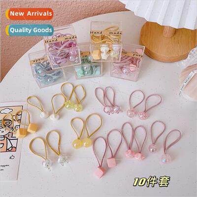 Cute rubber bhair bgirls headbKorea ltle girl elastic good t