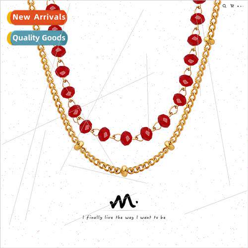 Fashion does not lose color versatile tanium steel necklace