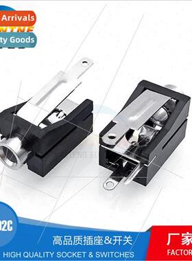 PJ-302C power interface 3.5 headphone socket 3 feet pin no f