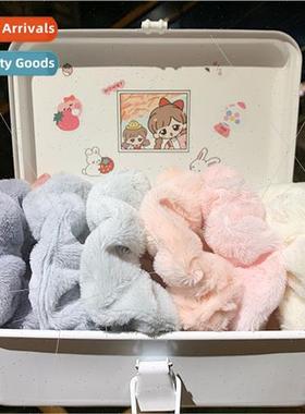 Warm plush pig sausage ring hair bheadbleather bhair rope fe