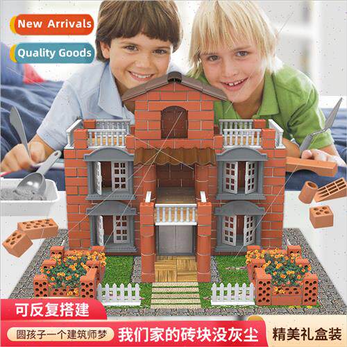 ttle mason diy hut simulation mini brick building villa cove